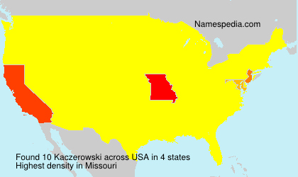 Surname Kaczerowski in USA Surname Kaczerowski in USA