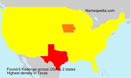 Surname Kadenge in USA Surname Kadenge in USA