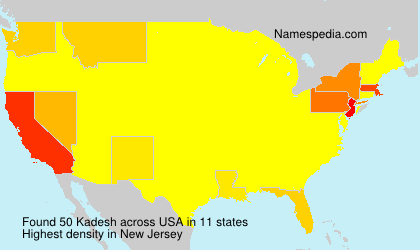 Surname Kadesh in USA Surname Kadesh in USA