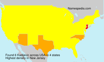 Surname Kadijevic in USA Surname Kadijevic in USA
