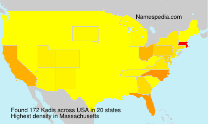 Surname Kadis in USA Surname Kadis in USA