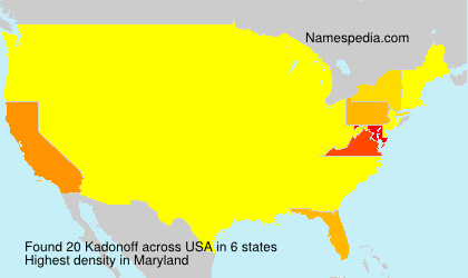 Surname Kadonoff in USA Surname Kadonoff in USA