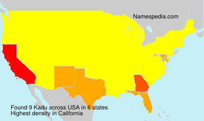 Surname Kadu in USA Surname Kadu in USA