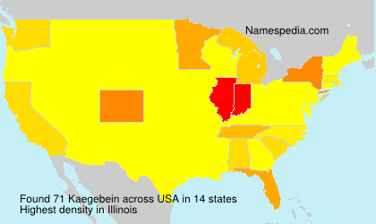 Surname Kaegebein in USA Surname Kaegebein in USA