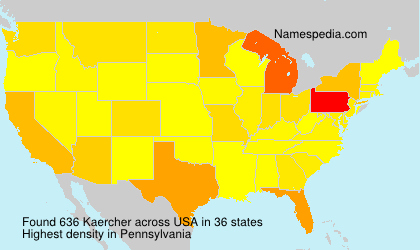Surname Kaercher in USA Surname Kaercher in USA