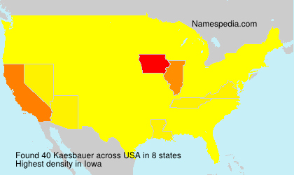 Surname Kaesbauer in USA Surname Kaesbauer in USA