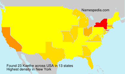 Surname Kaethe in USA
