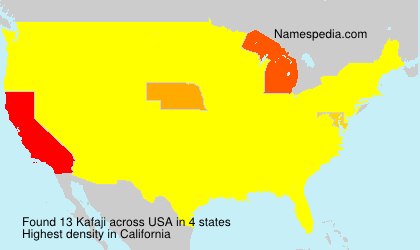 Surname Kafaji in USA Surname Kafaji in USA