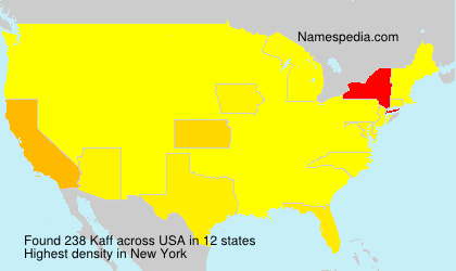 Surname Kaff in USA Surname Kaff in USA