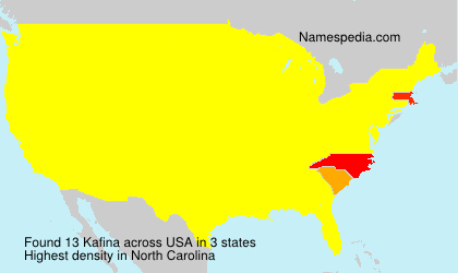 Surname Kafina in USA Surname Kafina in USA