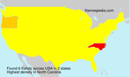 Surname Kahdy in USA Surname Kahdy in USA