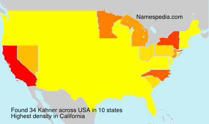 Surname Kahner in USA Surname Kahner in USA