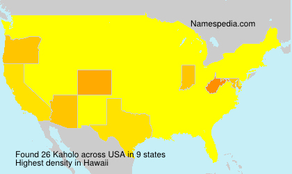 Surname Kaholo in USA Surname Kaholo in USA
