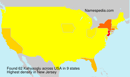 Surname Kahyaoglu in USA Surname Kahyaoglu in USA