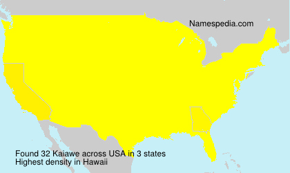 Surname Kaiawe in USA Surname Kaiawe in USA