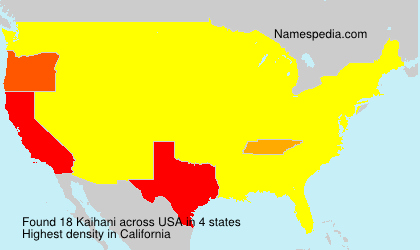 Surname Kaihani in USA Surname Kaihani in USA