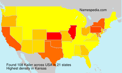 Surname Kailer in USA Surname Kailer in USA