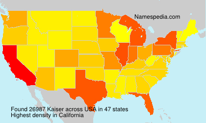 Surname Kaiser in USA
