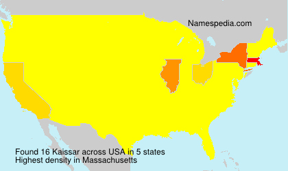 Surname Kaissar in USA Surname Kaissar in USA