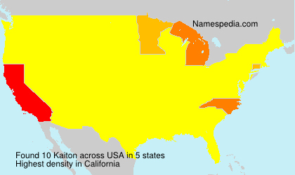 Surname Kaiton in USA Surname Kaiton in USA