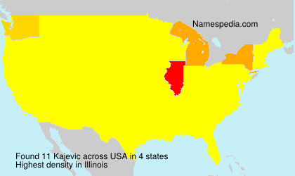 Surname Kajevic in USA Surname Kajevic in USA