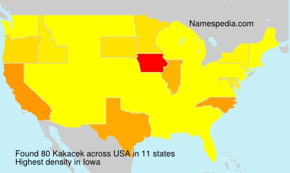 Surname Kakacek in USA Surname Kakacek in USA
