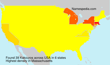 Surname Kakouros in USA Surname Kakouros in USA