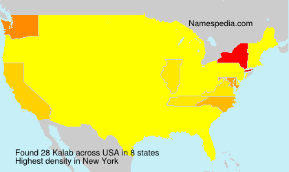 Surname Kalab in USA Surname Kalab in USA