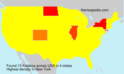 Surname Kalabza in USA Surname Kalabza in USA