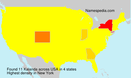 Surname Kalanda in USA Surname Kalanda in USA