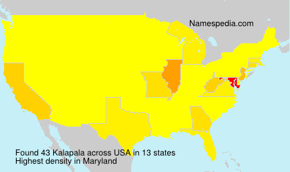 Surname Kalapala in USA Surname Kalapala in USA