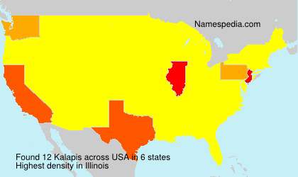 Surname Kalapis in USA Surname Kalapis in USA