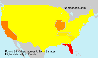 Surname Kalapp in USA Surname Kalapp in USA