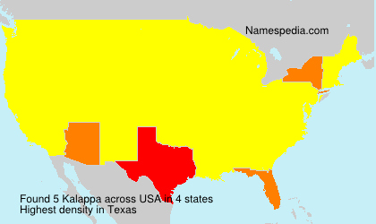 Surname Kalappa in USA Surname Kalappa in USA