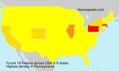 Surname Kalaras in USA Surname Kalaras in USA
