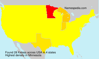 Surname Kalass in USA Surname Kalass in USA