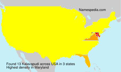 Surname Kalavapudi in USA Surname Kalavapudi in USA