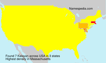 Surname Kalayan in USA Surname Kalayan in USA