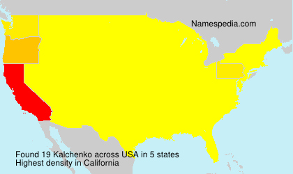 Surname Kalchenko in USA Surname Kalchenko in USA
