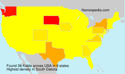 Surname Kalda in USA Surname Kalda in USA