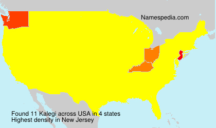 Surname Kalegi in USA Surname Kalegi in USA