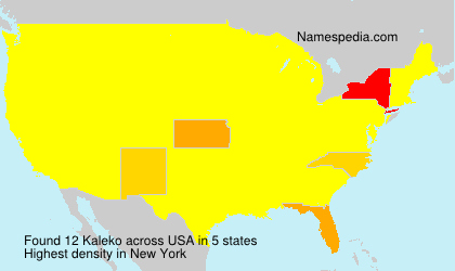 Surname Kaleko in USA Surname Kaleko in USA