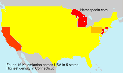 Surname Kalemkerian in USA Surname Kalemkerian in USA