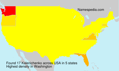 Surname Kalenichenko in USA Surname Kalenichenko in USA