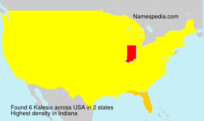 Surname Kalesia in USA