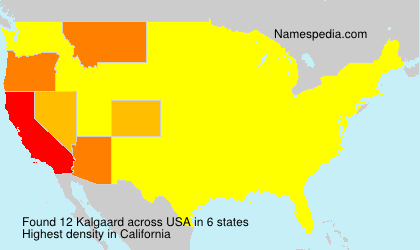 Surname Kalgaard in USA Surname Kalgaard in USA