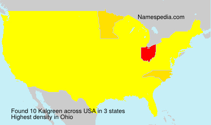 Surname Kalgreen in USA Surname Kalgreen in USA