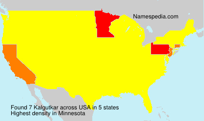 Surname Kalgutkar in USA Surname Kalgutkar in USA