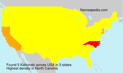 Surname Kalicinski in USA Surname Kalicinski in USA