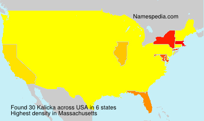 Surname Kalicka in USA Surname Kalicka in USA